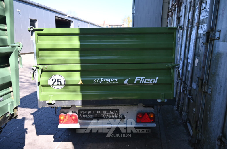 Dreiseiten-Kippanhänger FLIEGL, grün