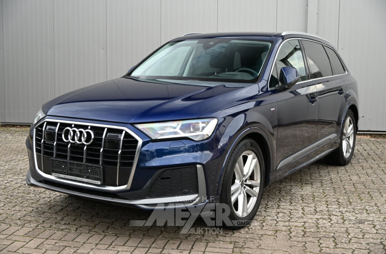 Audi Q7 50 TDI quattro tiptonic S Line, navarra blue metallic