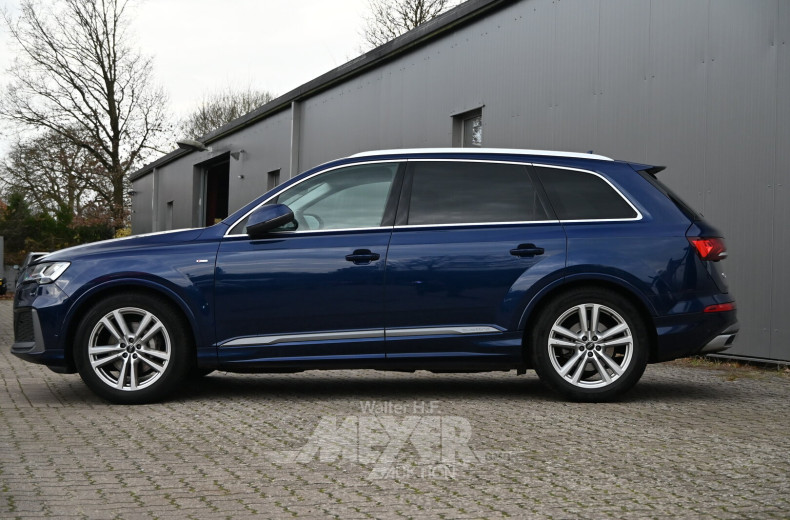 Audi Q7 50 TDI quattro tiptonic S Line, navarra blue metallic