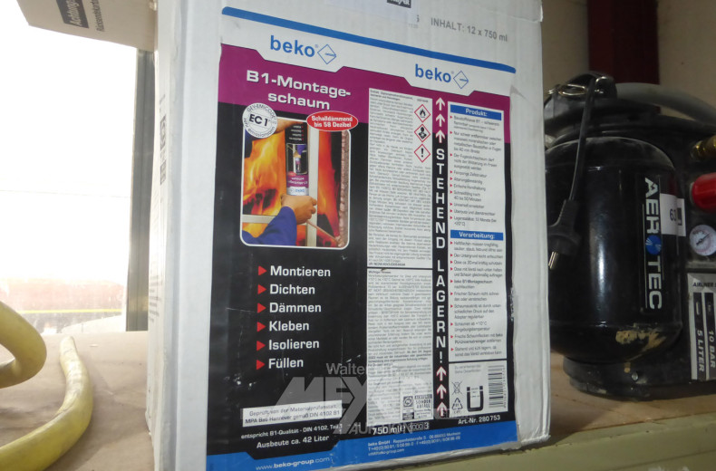 Posten B1-Montageschaum, 7 Flaschen
