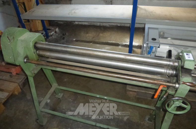 mech. 3-Rollen Blechwalze, 1.000 mm