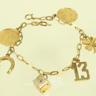 Bettelarmband mit 6 Anhängern