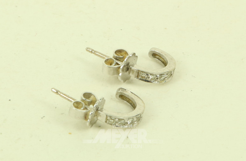 Paar Ohrstecker mit kl. Brillanten