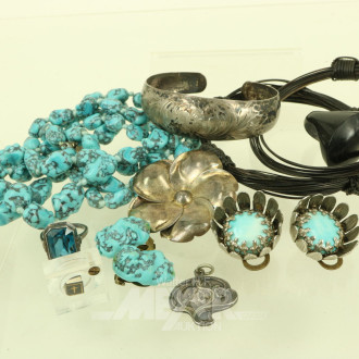 Konvolut Mode- u. etw. Silberschmuck
