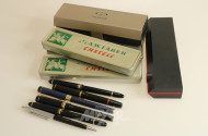 Konvolut Schreibgeräte, u.a. Parker, Rotring u. Faber Castell