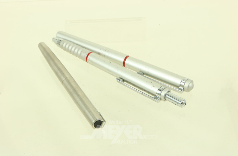 Konvolut Schreibgeräte, u.a. Parker, Rotring u. Faber Castell