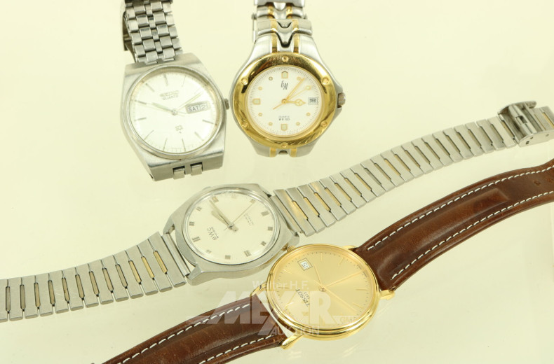 4 Herrenarmbanduhren