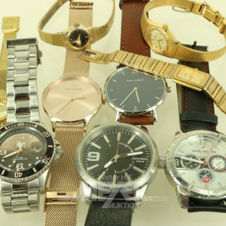 9 Damen- u. Herrenarmbanduhren