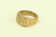 Herrenring mit Monogramm 'F'