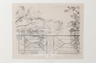 Lithografie "Seelandschaft"