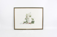 Lithographie "Blumenstillleben"