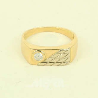 Ring mit 1 Brillant von ca. 0,3 ct