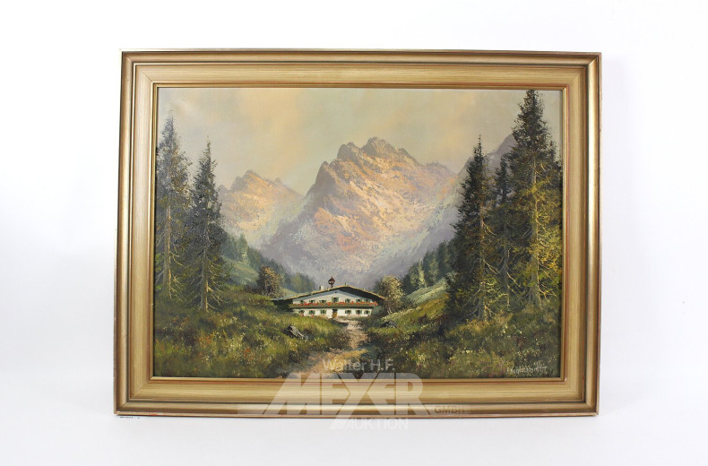 Gemälde "Gebirgshof"