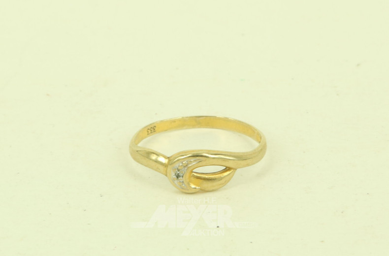 Ring mit 1 kl. Brillant