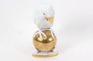 Porz.-Figur "Papagei auf Goldkugel"