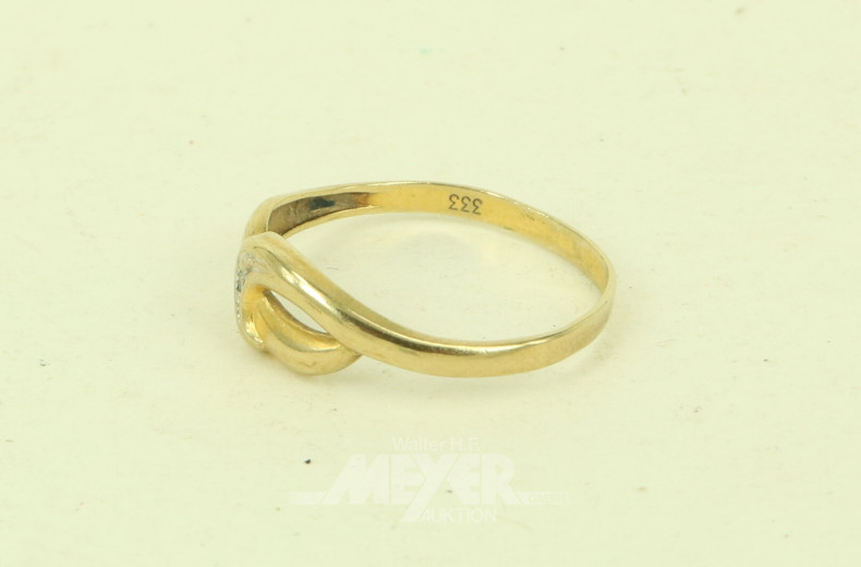 Ring mit 1 kl. Brillant