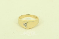 Ring mit 3 kl. Brillanten