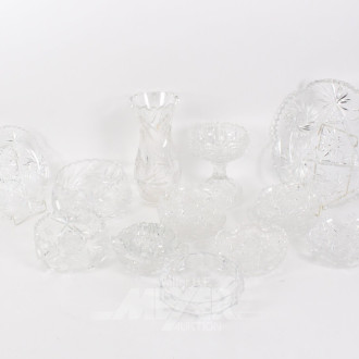 Posten div. Kristallschalen und 1 Vase