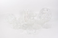 Posten div. Kristallschalen und 1 Vase