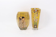 2 Glasvasen "Der Kuss" - "Stocklet Fies" nach Gustav Klimt