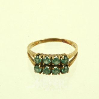 Ring mit 8 Farbsteinen