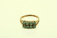 Ring mit 8 Farbsteinen