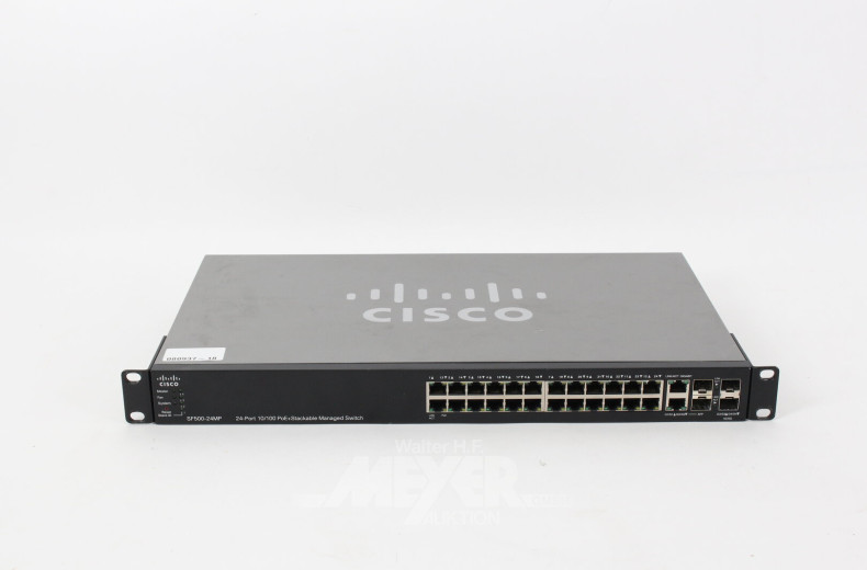 Switch, 24-Port 10/100 PoE+Stackable Managed