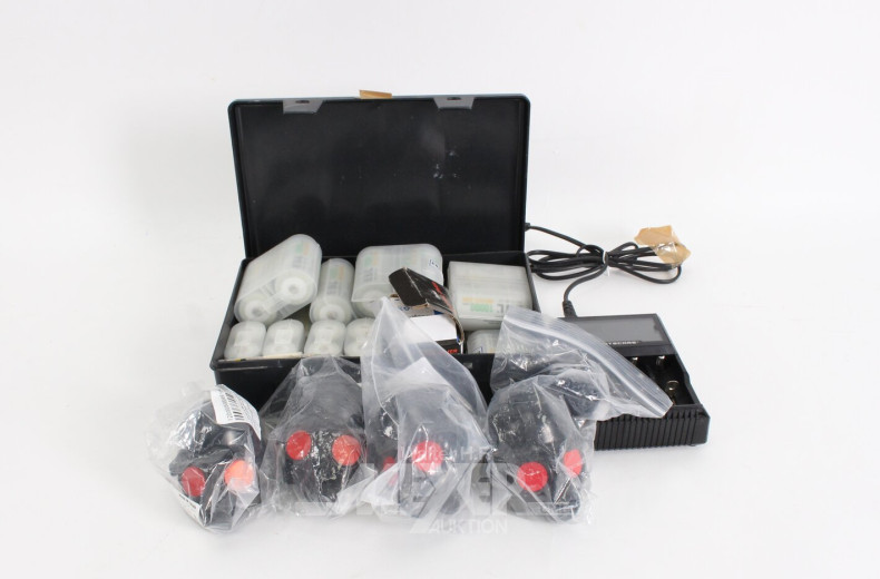 Posten Batterien, Akkus (tls. Lithium), Ladegerät, HD-Receiver, Anhängerkupplungskappen