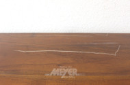 Sideboard in Parkett-Optik auf goldfarbenen Füßen