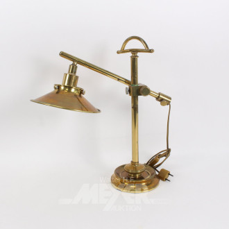 Schreibtischlampe, Messing