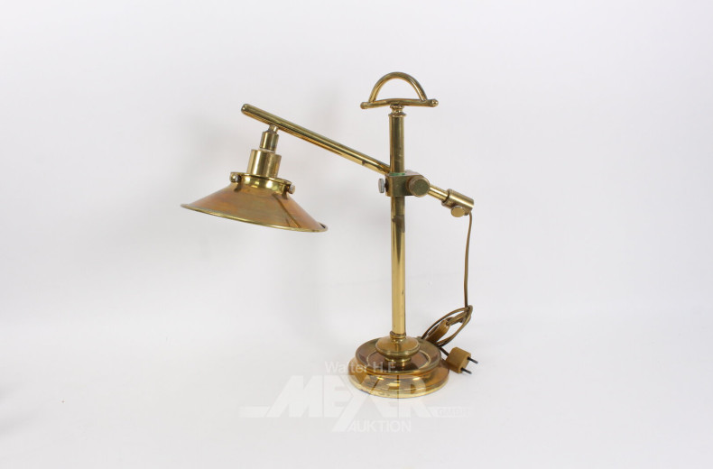 Schreibtischlampe, Messing