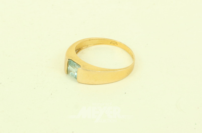 Ring mit 1 Aquamarin