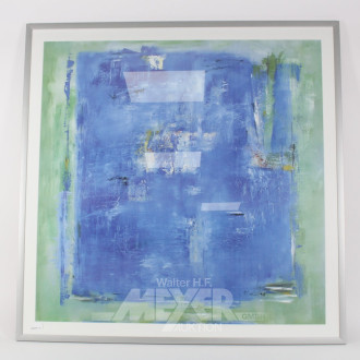 Kunstdruck 'Komposition in Blau und Grün'