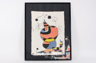 Seidenmalerei 'Hommage à Picasso''