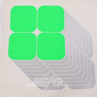 Serigraphie 'Geometrische Komposition in Grün u. Silber'