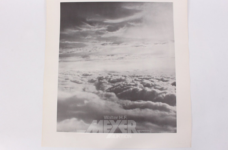 Offsetlithographie 'Wolken'