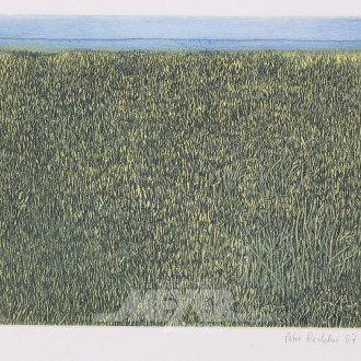 Farbradierung 'Landschaft'