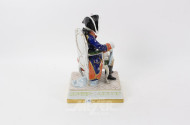 Porzellanfigur 'Der alte Fritz', sitzend