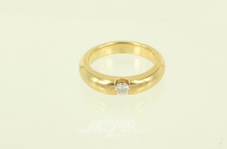 Solitärring mit 1 Brillant von ca. 0.25ct