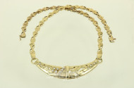 Collier mit 10 kl. Brillanten