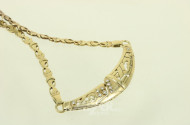 Collier mit 10 kl. Brillanten