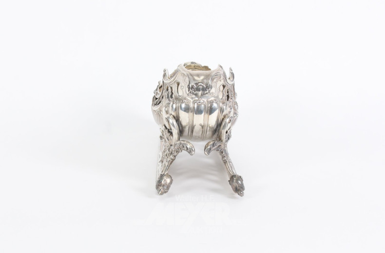 Tafelaufsatz 'Schlitten' in Silber