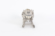 Tafelaufsatz 'Schlitten' in Silber