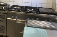 Gasherd und Backofen, 6-flammig, mit Griddlplatte