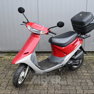 Motorroller, rot