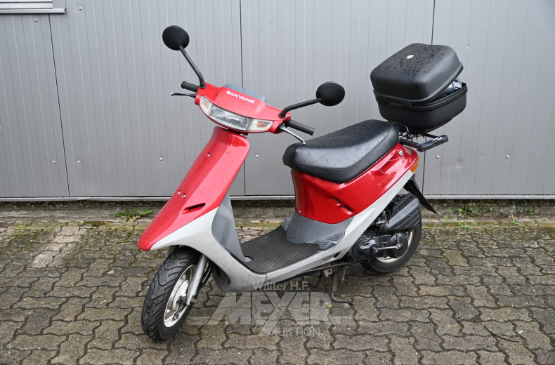 Motorroller, rot