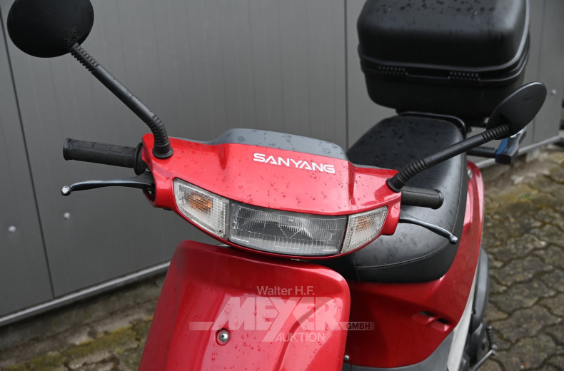 Motorroller, rot