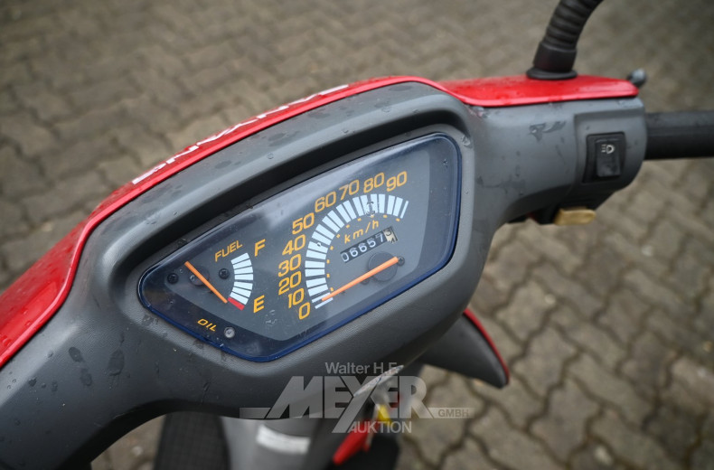 Motorroller, rot
