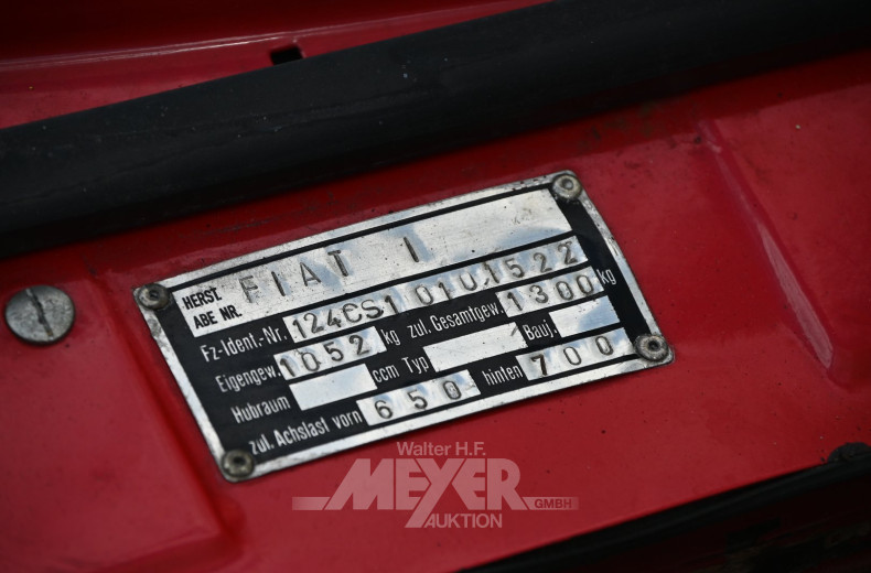Fiat Spider 124 CSI Cabrio, rot