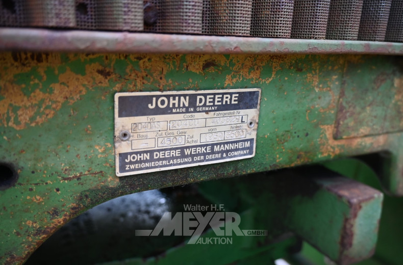 Ackerschlepper John Deere 2040 AS, Allrad